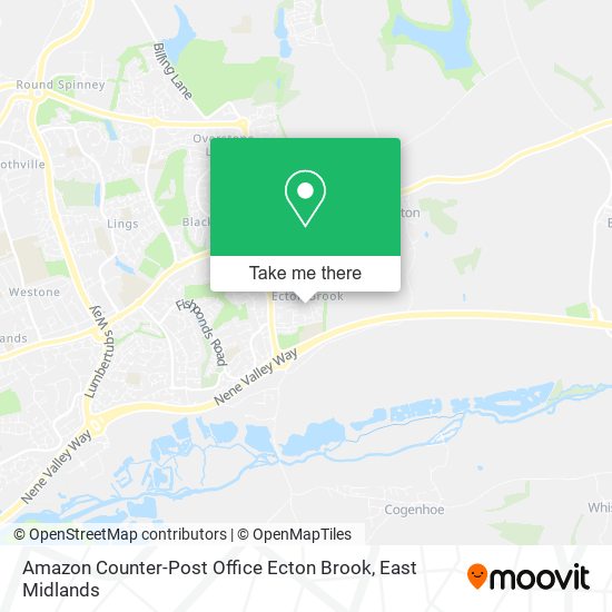 Amazon Counter-Post Office Ecton Brook map