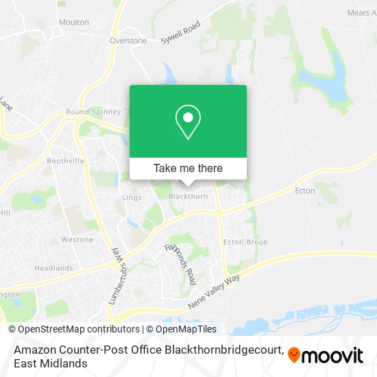 Amazon Counter-Post Office Blackthornbridgecourt map