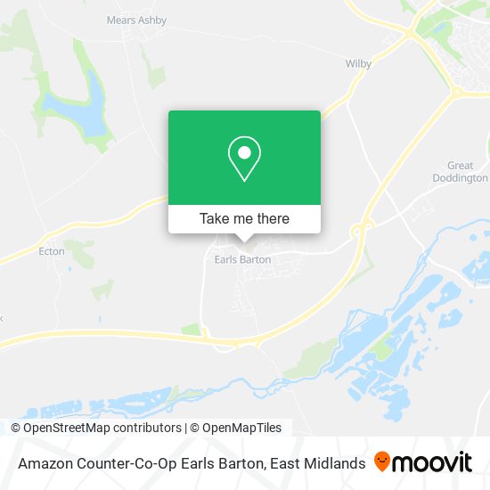 Amazon Counter-Co-Op Earls Barton map