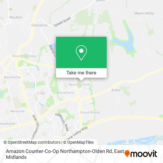 Amazon Counter-Co-Op Northampton-Olden Rd map