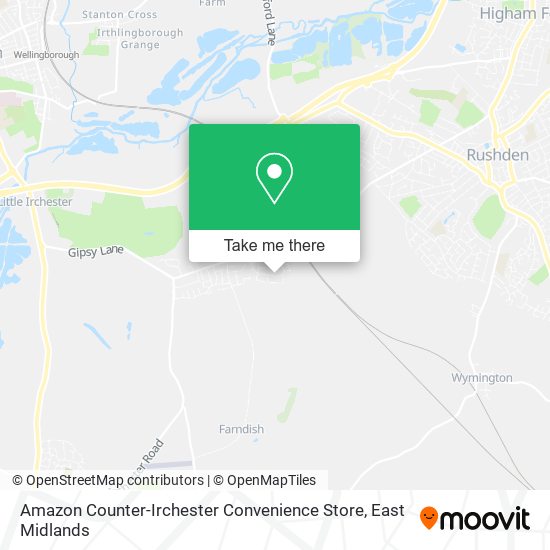 Amazon Counter-Irchester Convenience Store map