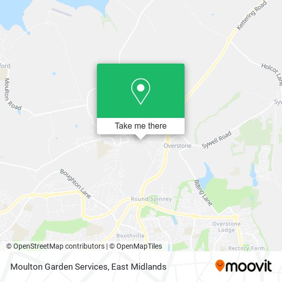 Moulton Garden Services map