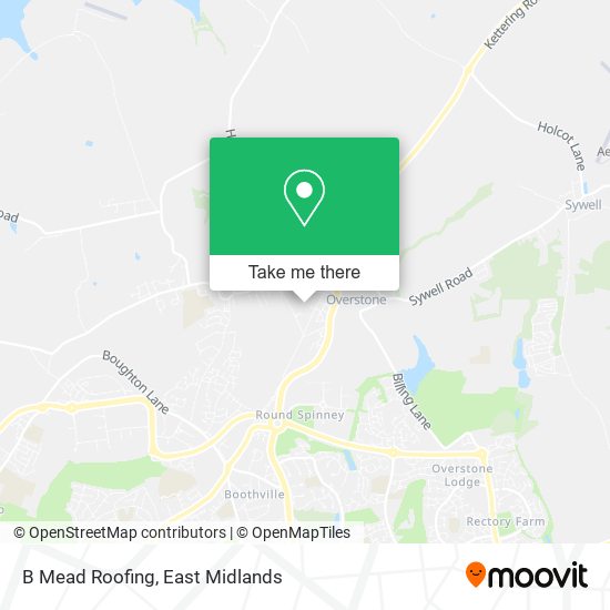 B Mead Roofing map