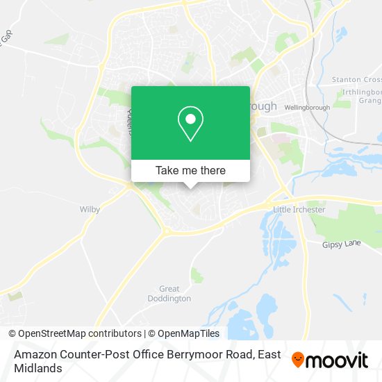 Amazon Counter-Post Office Berrymoor Road map