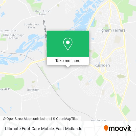 Ultimate Foot Care Mobile map