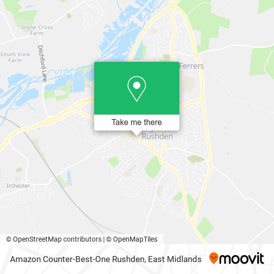 Amazon Counter-Best-One Rushden map