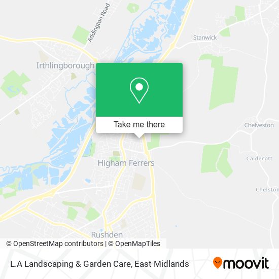 L.A Landscaping & Garden Care map
