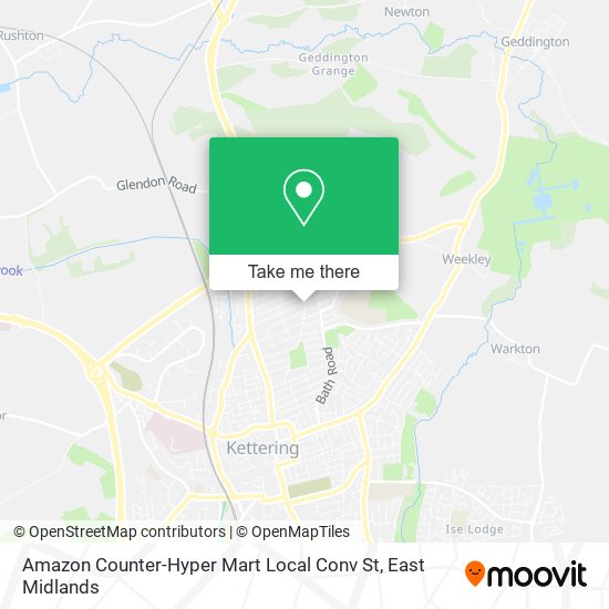 Amazon Counter-Hyper Mart Local Conv St map