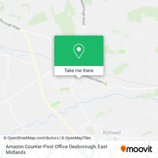 Amazon Counter-Post Office Desborough map