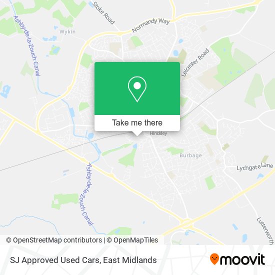 SJ Approved Used Cars map