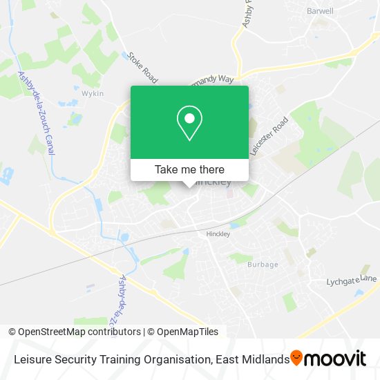 Leisure Security Training Organisation map