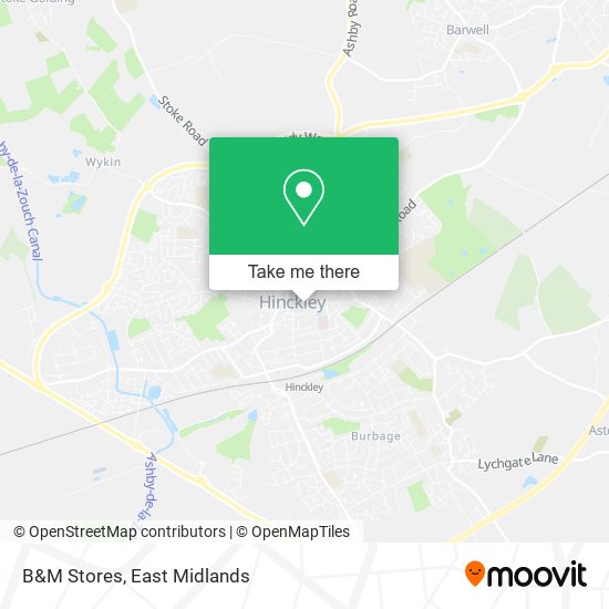 B&M Stores map