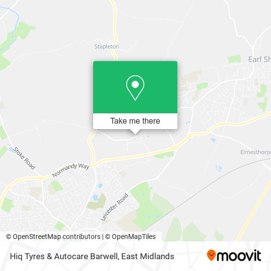 Hiq Tyres & Autocare Barwell map