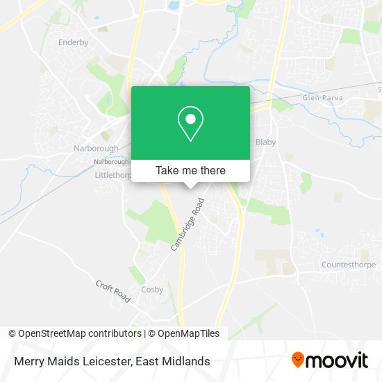 Merry Maids Leicester map