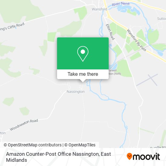 Amazon Counter-Post Office Nassington map