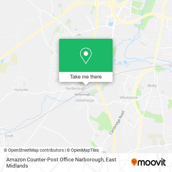 Amazon Counter-Post Office Narborough map