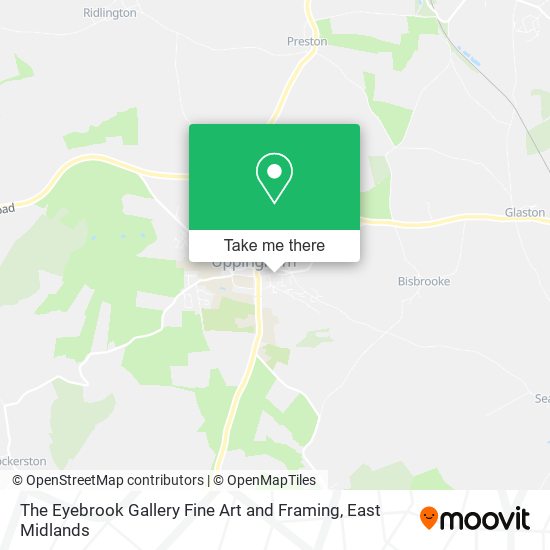 The Eyebrook Gallery Fine Art and Framing map