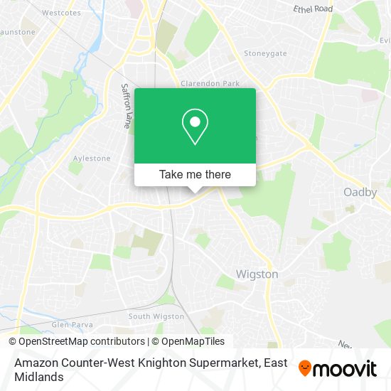 Amazon Counter-West Knighton Supermarket map