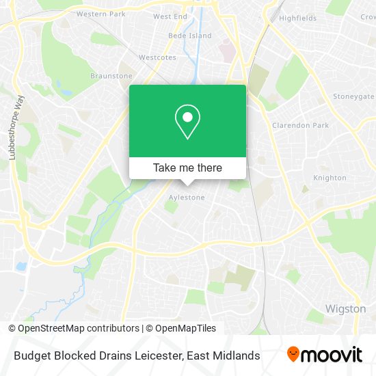 Budget Blocked Drains Leicester map