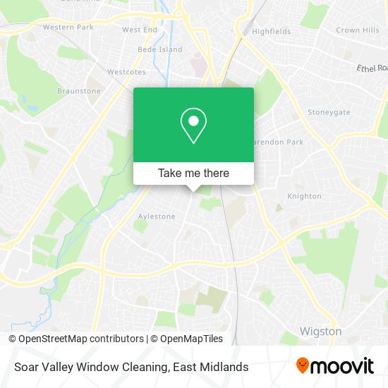 Soar Valley Window Cleaning map