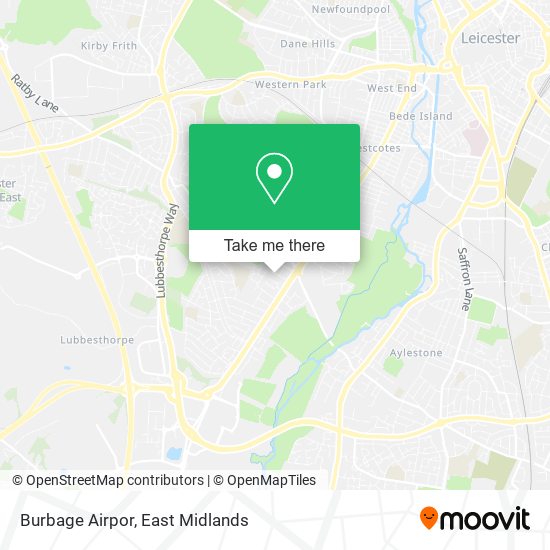 Burbage Airpor map