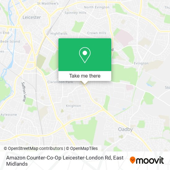 Amazon Counter-Co-Op Leicester-London Rd map