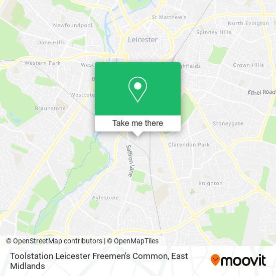 Toolstation Leicester Freemen's Common map
