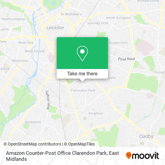 Amazon Counter-Post Office Clarendon Park map