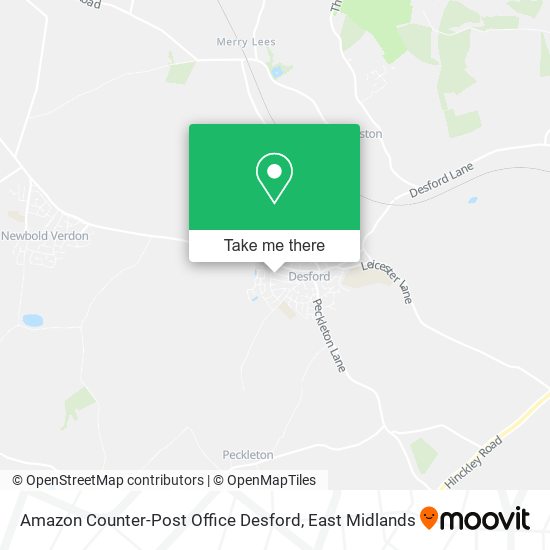 Amazon Counter-Post Office Desford map