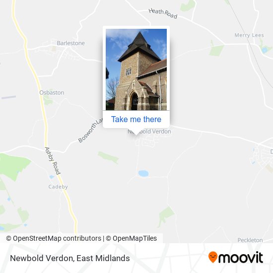 Newbold Verdon map
