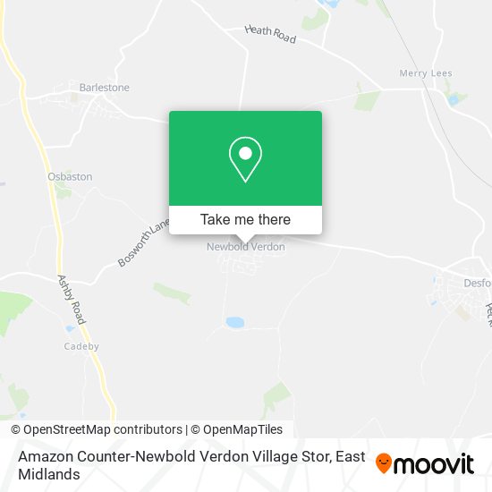 Amazon Counter-Newbold Verdon Village Stor map