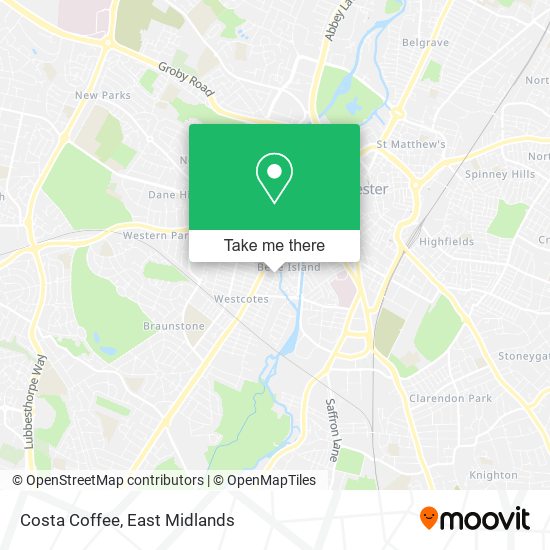 Costa Coffee map