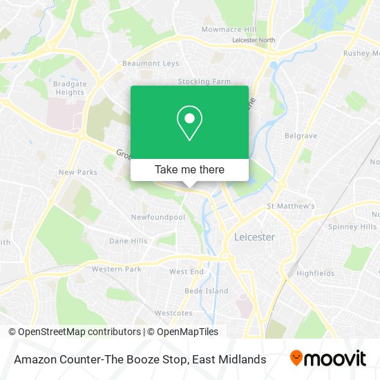 Amazon Counter-The Booze Stop map