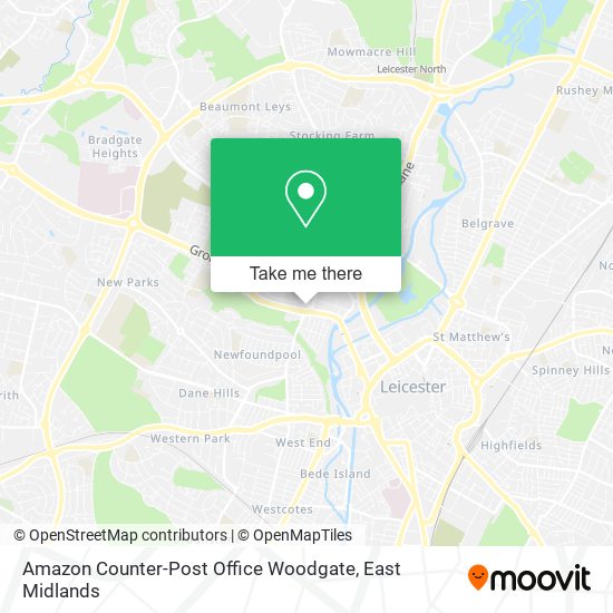 Amazon Counter-Post Office Woodgate map