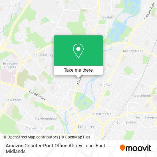 Amazon Counter-Post Office Abbey Lane map