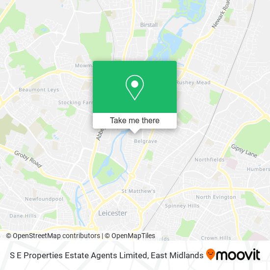 S E Properties Estate Agents Limited map