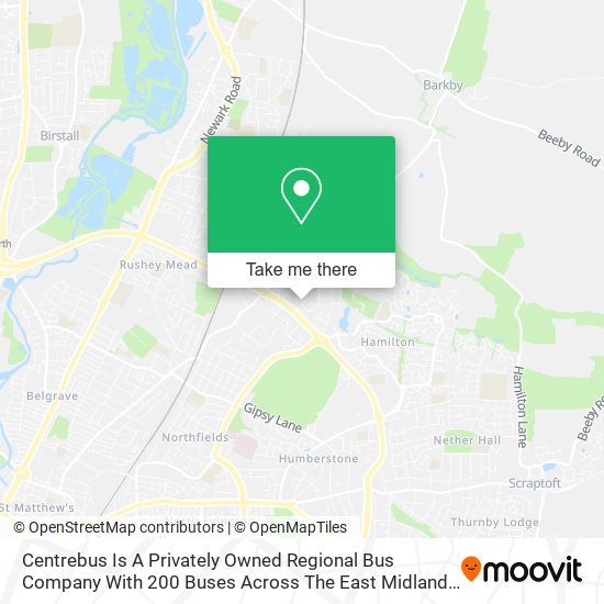 Centrebus Is A Privately Owned Regional Bus Company With 200 Buses Across The East Midlands And Nor map