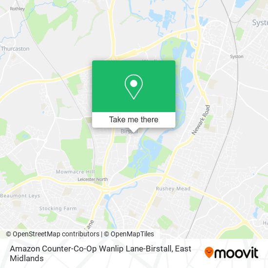 Amazon Counter-Co-Op Wanlip Lane-Birstall map