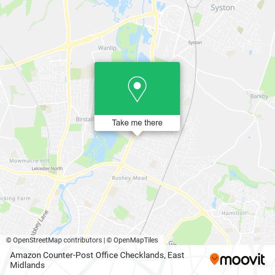 Amazon Counter-Post Office Checklands map