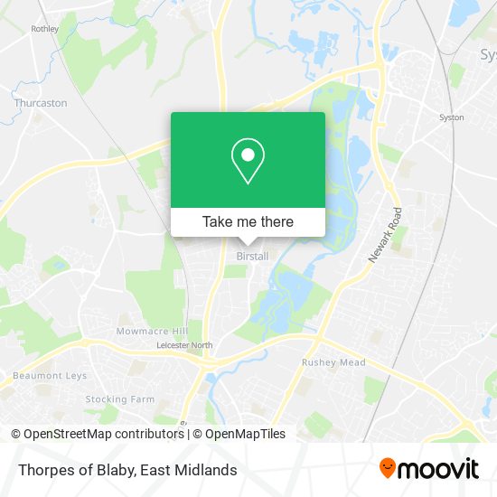 Thorpes of Blaby map