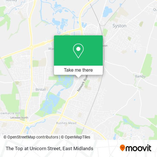 The Top at Unicorn Street map
