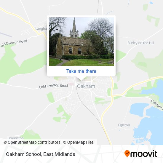 Oakham School map