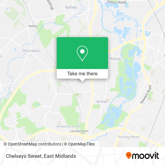 Chelseys Sweet map