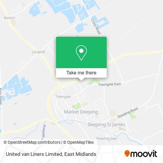 United van Liners Limited map