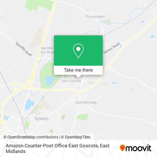 Amazon Counter-Post Office East Goscote map