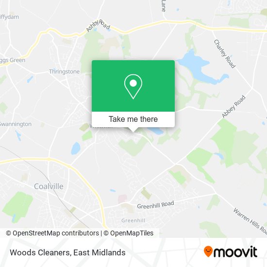 Woods Cleaners map