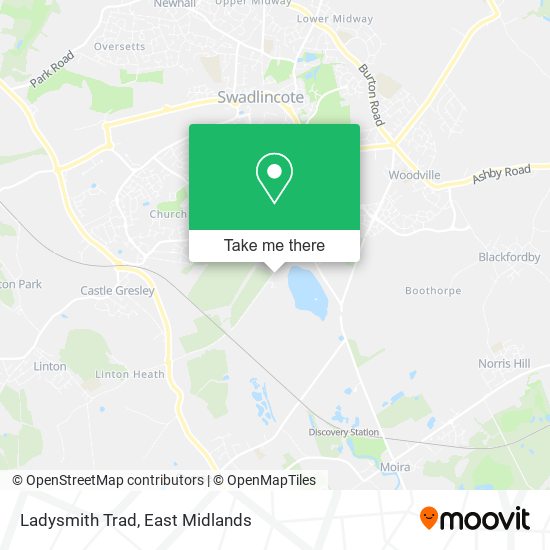 Ladysmith Trad map