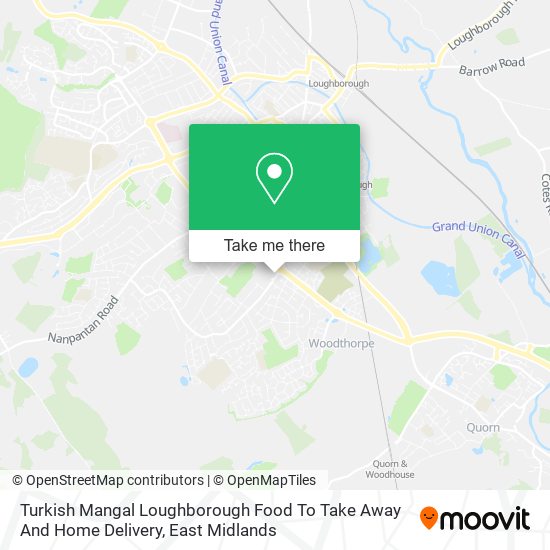 Turkish Mangal Loughborough Food To Take Away And Home Delivery map