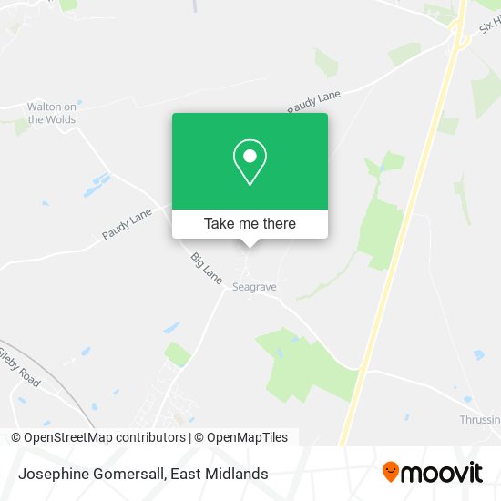 Josephine Gomersall map