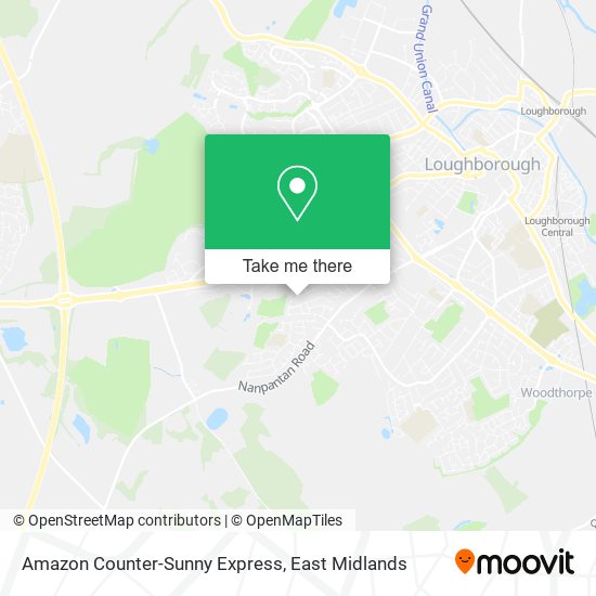 Amazon Counter-Sunny Express map